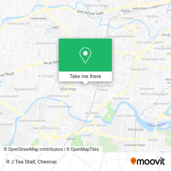 R J Tea Stall map