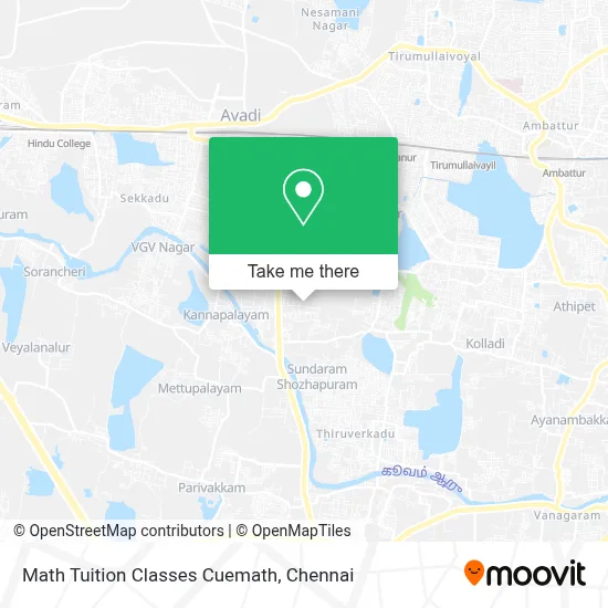 Math Tuition Classes Cuemath map