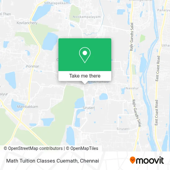 Math Tuition Classes Cuemath map