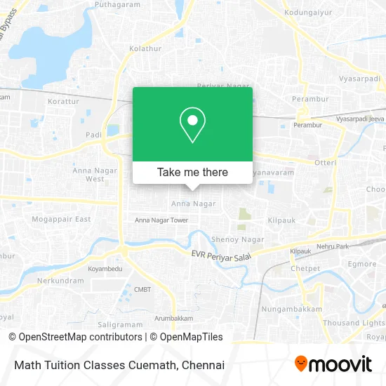 Math Tuition Classes Cuemath map