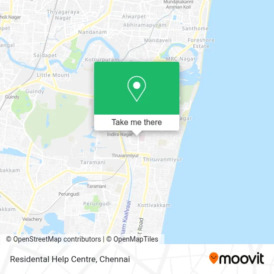 Residental Help Centre map