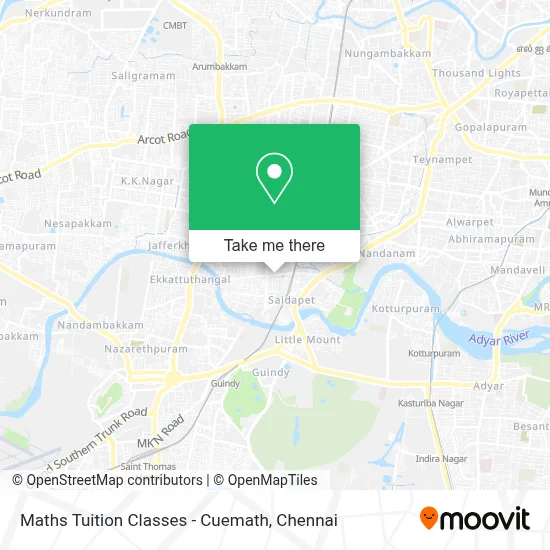 Maths Tuition Classes - Cuemath map