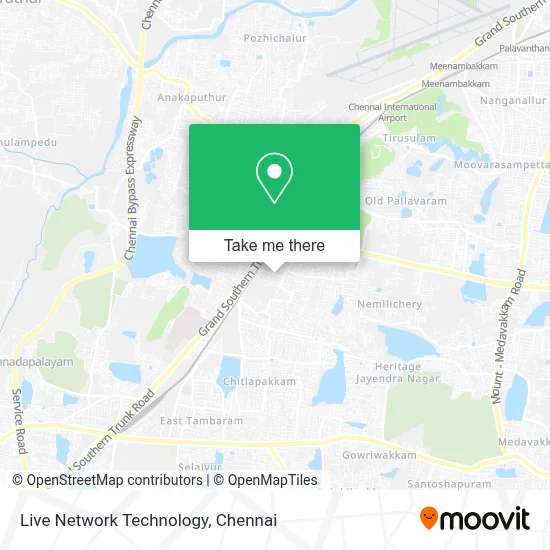 Live Network Technology map