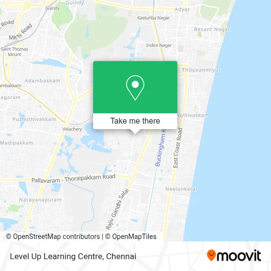 Level Up Learning Centre map
