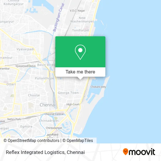 Reflex Integrated Logistics map