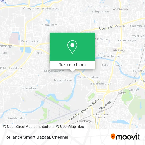 Reliance Smart Bazaar map