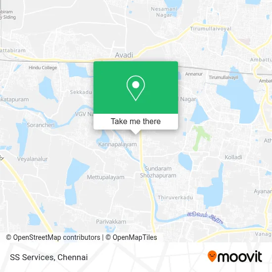 SS Services map
