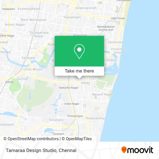 Tamaraa Design Studio map