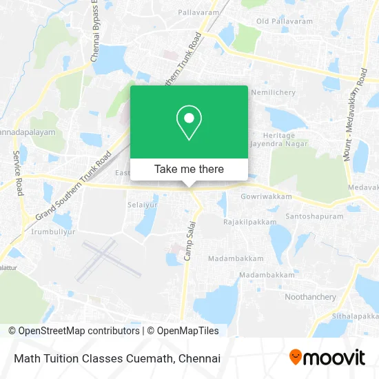 Math Tuition Classes Cuemath map