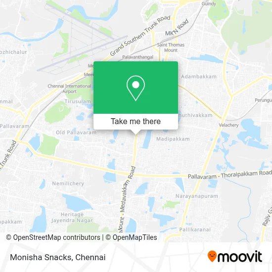 Monisha Snacks map