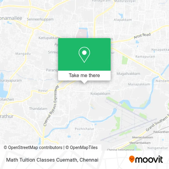 Math Tuition Classes Cuemath map