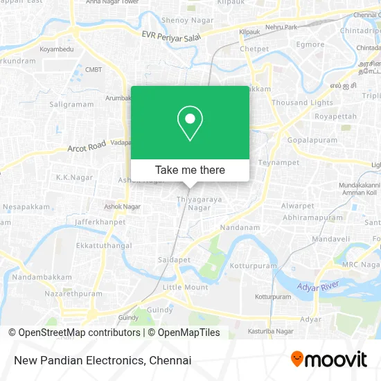 New Pandian Electronics map