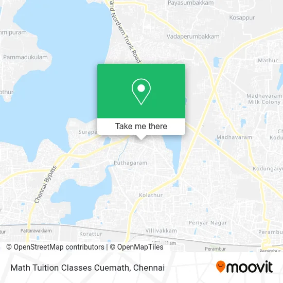 Math Tuition Classes Cuemath map