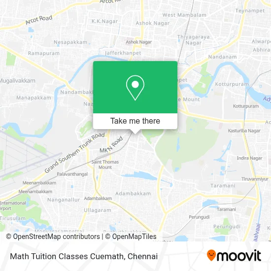 Math Tuition Classes Cuemath map