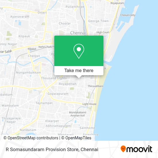 R Somasundaram Provision Store map