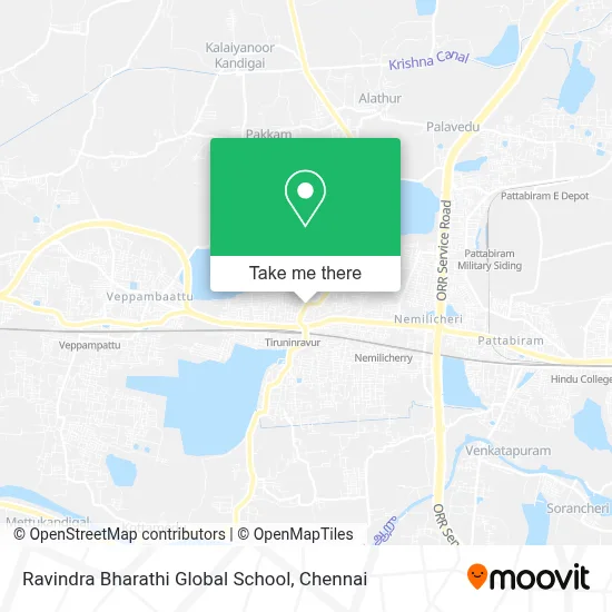 Ravindra Bharathi Global School map
