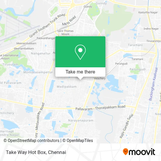 Take Way Hot Box map