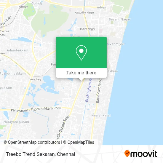 Treebo Trend Sekaran map