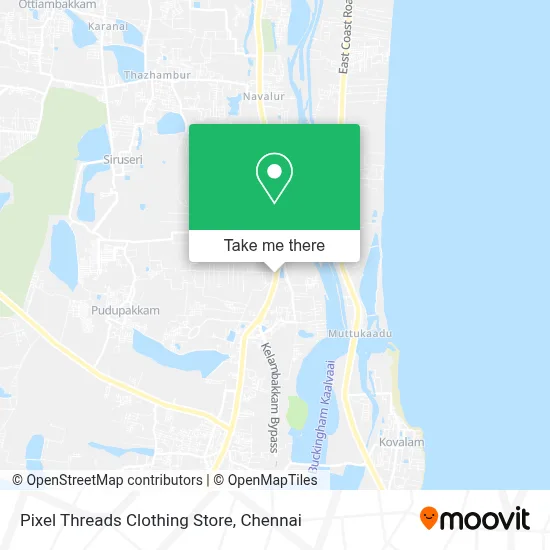 Pixel Threads Clothing Store map