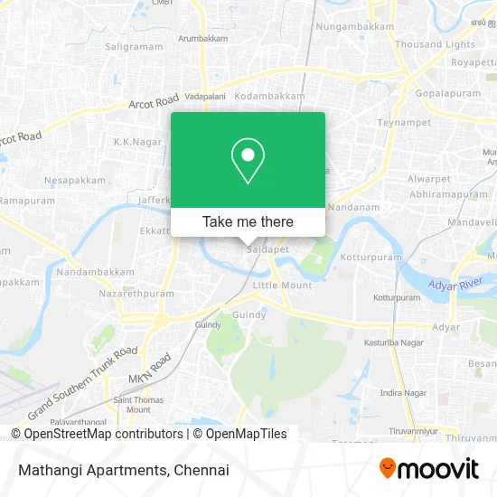 Mathangi Apartments map