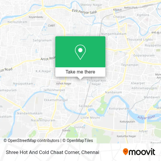 Shree Hot And Cold Chaat Corner map