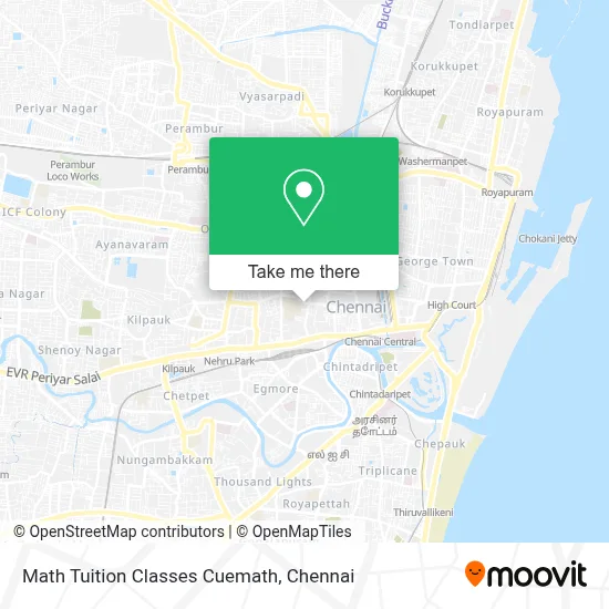 Math Tuition Classes Cuemath map
