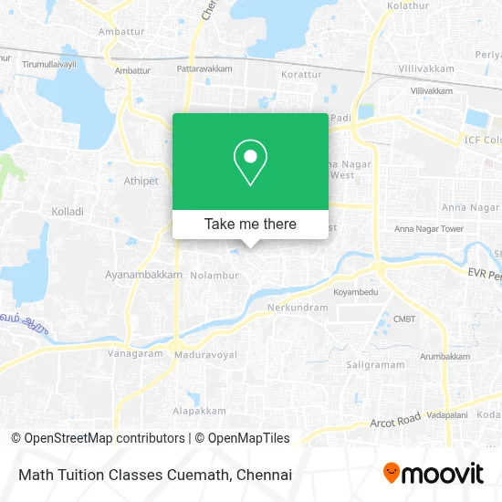 Math Tuition Classes Cuemath map