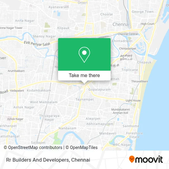 Rr Builders And Developers map
