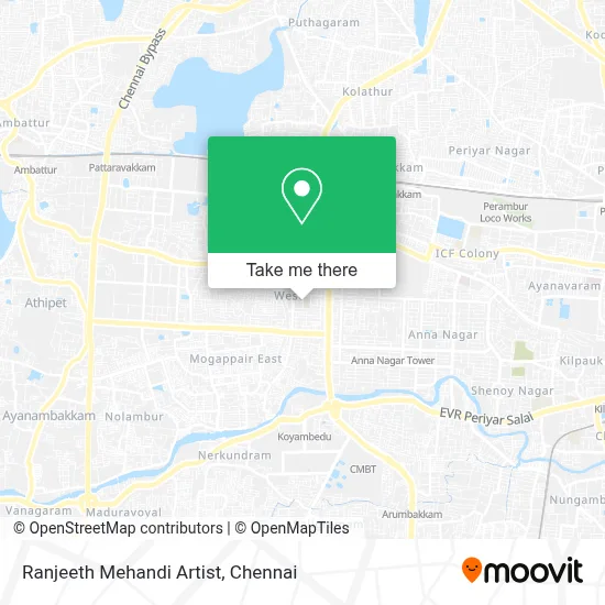 Ranjeeth Mehandi Artist map