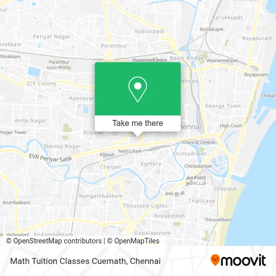 Math Tuition Classes Cuemath map