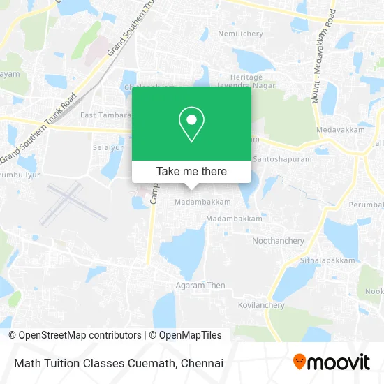 Math Tuition Classes Cuemath map