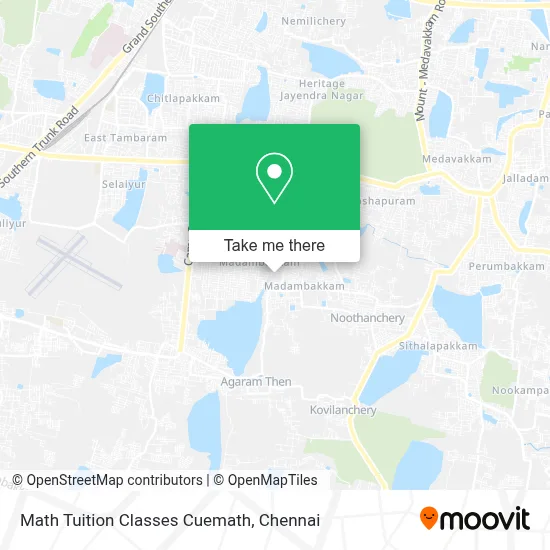 Math Tuition Classes Cuemath map