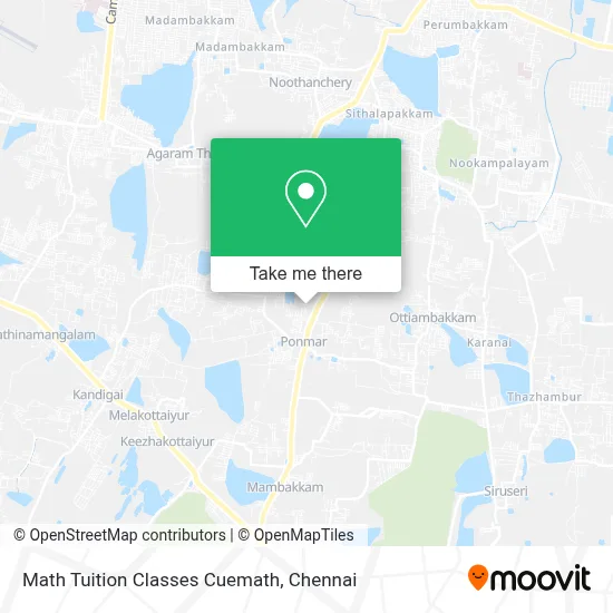 Math Tuition Classes Cuemath map