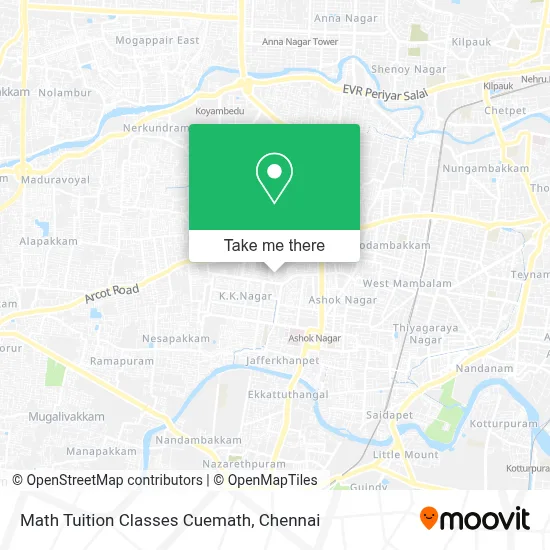 Math Tuition Classes Cuemath map