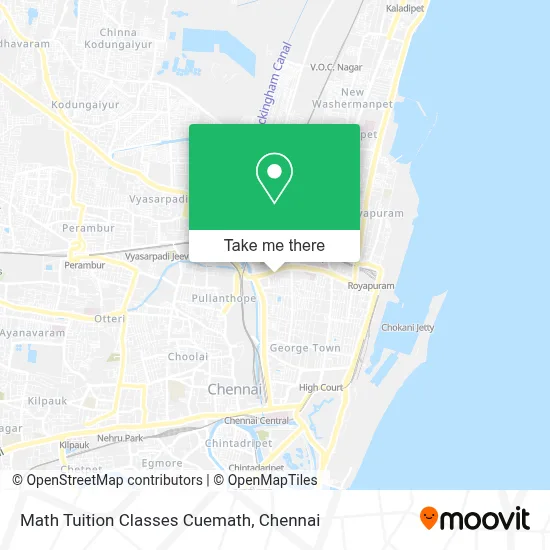 Math Tuition Classes Cuemath map