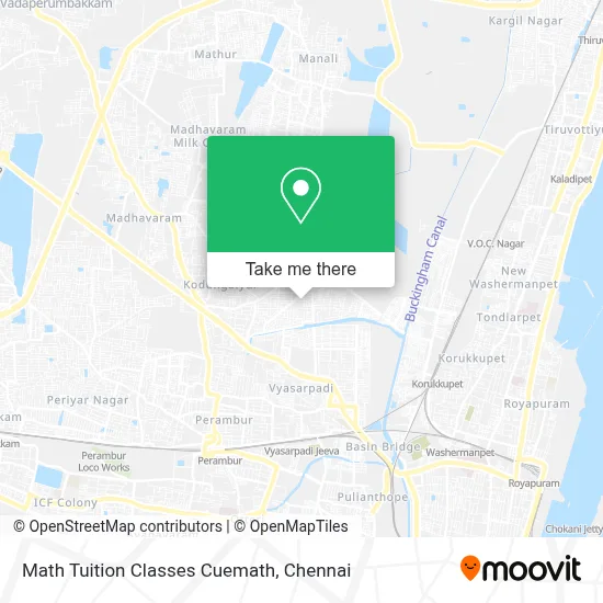 Math Tuition Classes Cuemath map