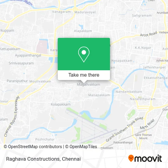 Raghava Constructions map