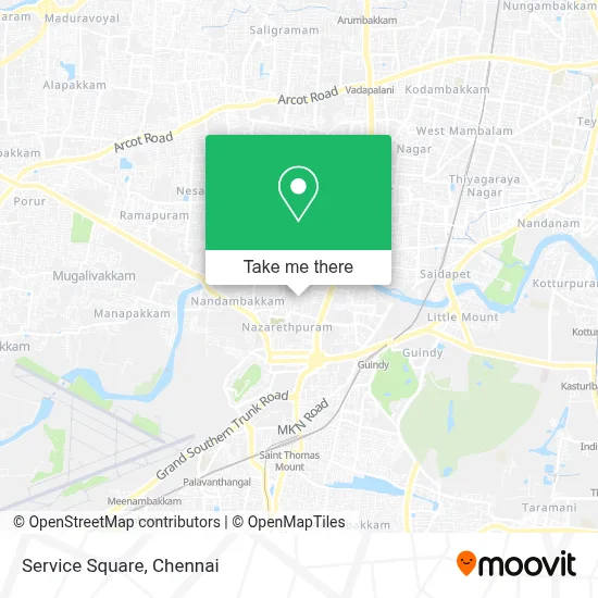 Service Square map
