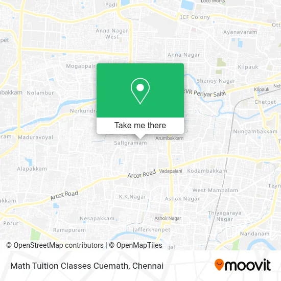 Math Tuition Classes Cuemath map
