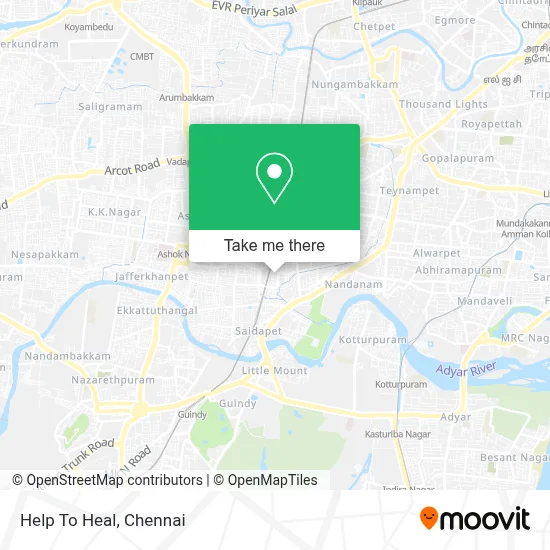 Help To Heal map