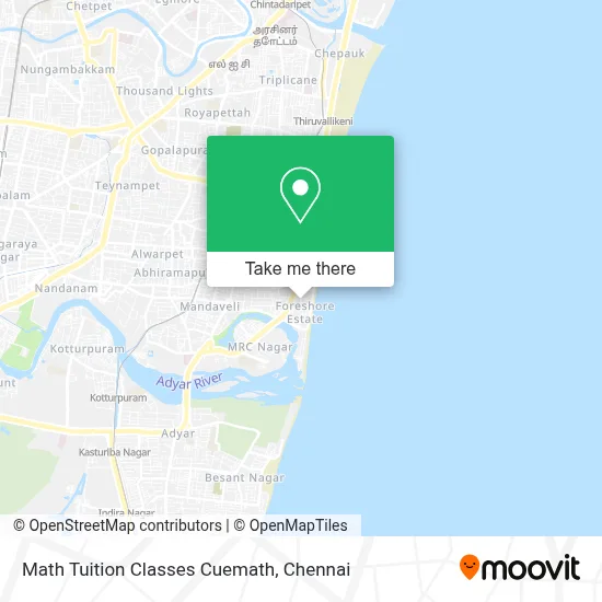 Math Tuition Classes Cuemath map
