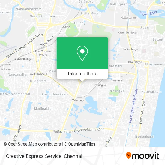 Creative Express Service map