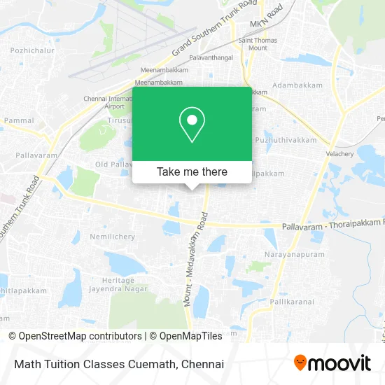 Math Tuition Classes Cuemath map