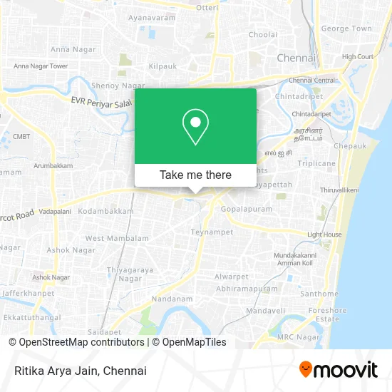 Ritika Arya Jain map