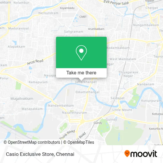 Casio Exclusive Store map