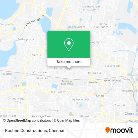 Roshan Constructions map
