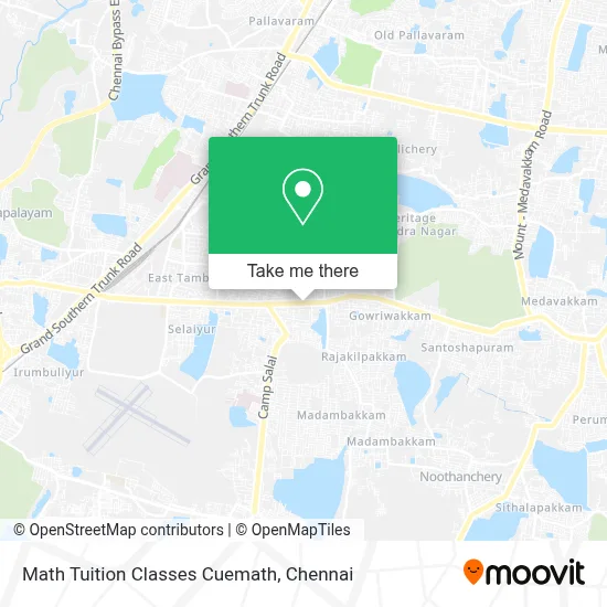 Math Tuition Classes Cuemath map