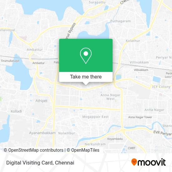 Digital Visiting Card map