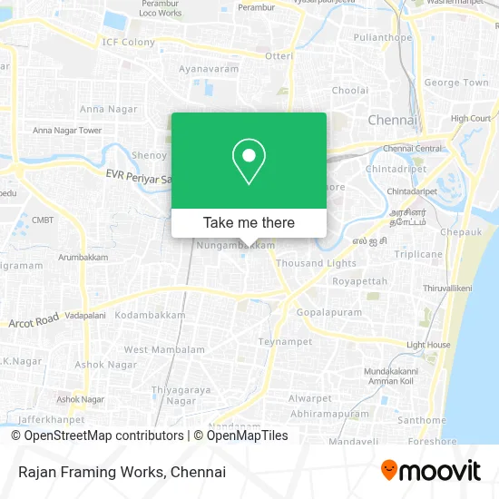 Rajan Framing Works map