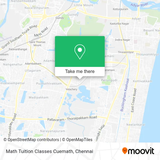 Math Tuition Classes Cuemath map